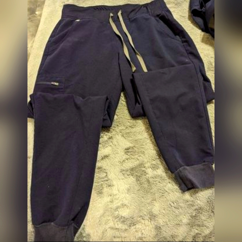 Women's Navy Figs scrub bottom